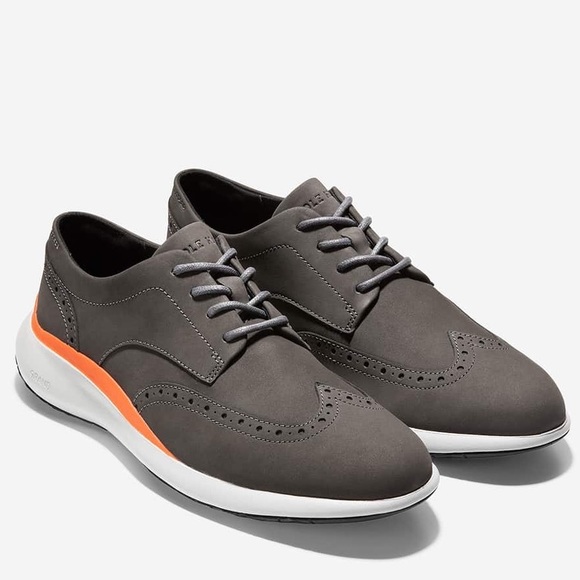 Cole Haan Shoes Cole Haan Grand Troy Wingtip Oxford Pavement Grey Shoes Size 2m Poshmark